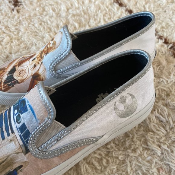 SPERRY STAR WARS CLOUDS DROIDS SLIP ON LIMITED EDITION SHOES MENS 4 NEW - Picture 10 of 13